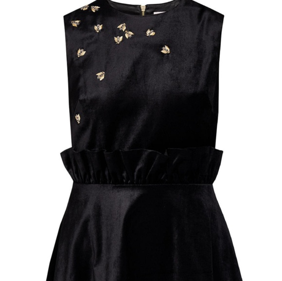🍒NWT🍒 TED BAKER VELVET QUEEN BEE SHIFT DRESS - Picture 6 of 8